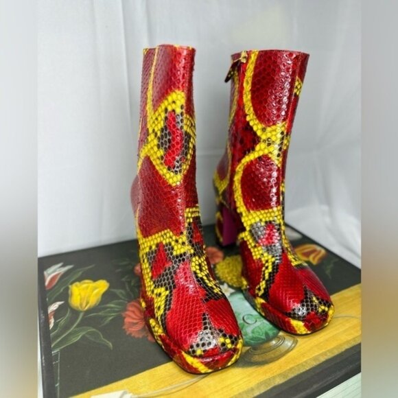 🔥 NWT Gucci Women's Python Platform Ankle Boots 🔥 - Picture 3 of 12